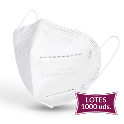 Lote 1000 UDS Mascarilla FFP2 Blanca 0,30€/UD