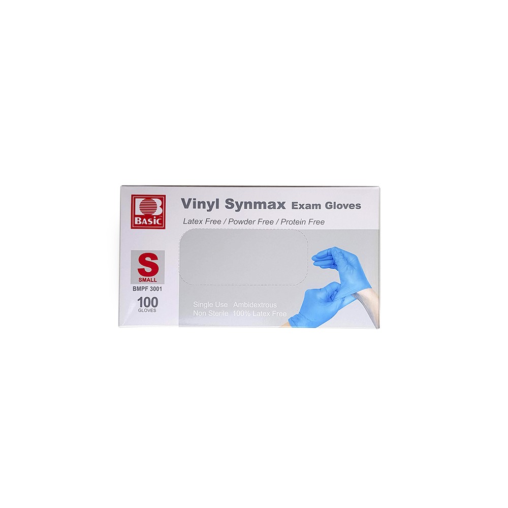Talla M Azul Sin látex Histokit Guantes de vinilo desechables 100 guantes Sin Polvo 